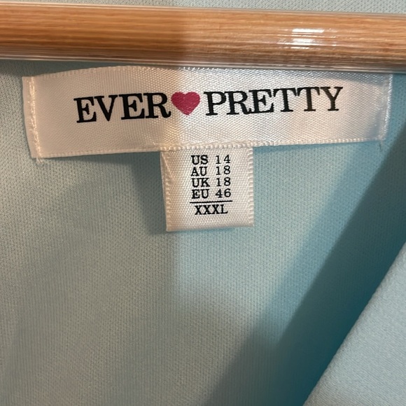 Elegant Flowy Baby Blue Dress, Cruise, mother of the bride, groom, cocktail, 14 - Picture 6 of 8